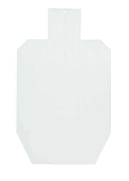 B/C TARGET SHARPSHOOTER IPSC WHITE/BROWN CORRUGATED PLASTIC 100/PK - Birchwood Casey