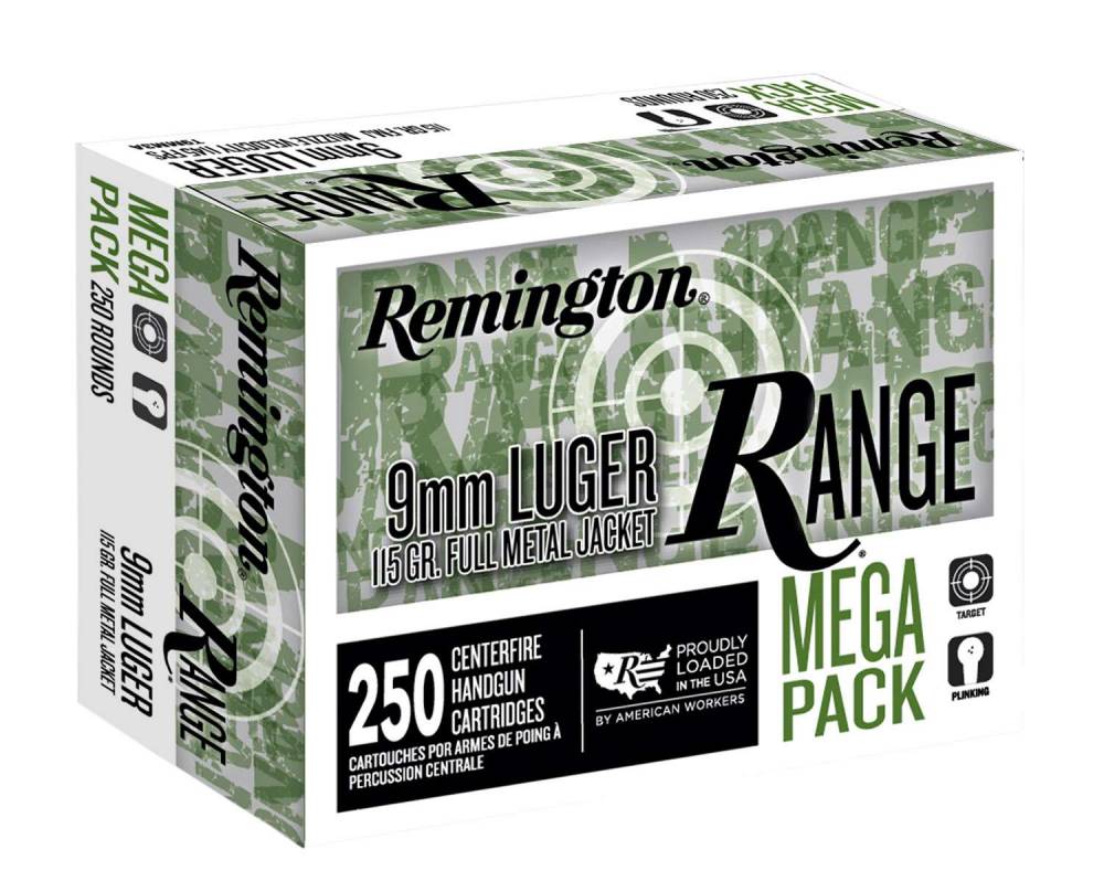 Remington Ammunition Range Mm Luger Gr Full Metal Jacket Fmj