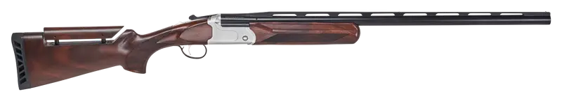 Stevens 23223 555 Trap 20 Gauge 30" 1rd 3" Silver Semi-Gloss Oiled Turkish Walnut Fixed Adjustable Comb Stock Ambidextrous Hand (Full Size) Shotgun - SAVAGE ARMS - 20GA/23/4" & 3" CHAMBER