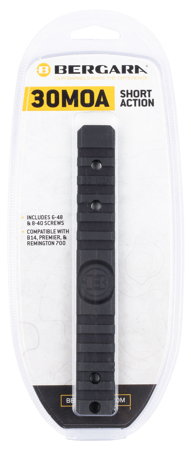 Bergara Rifles BA0014 B14 Rail 30 MOA Remington 700 Short Action Black