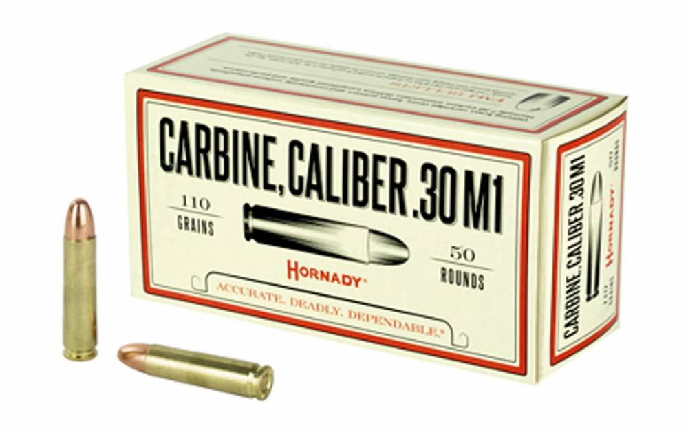 Hornady 8102 Custom 30 Carbine 110 gr Full Metal Jacket (FMJ) 50 Bx/ 10 Cs - Hornady