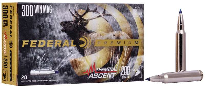 Federal P300WTA1 Premium  300 Win Mag 200 gr Terminal Ascent 20 Bx/ 10 Cs-img-0