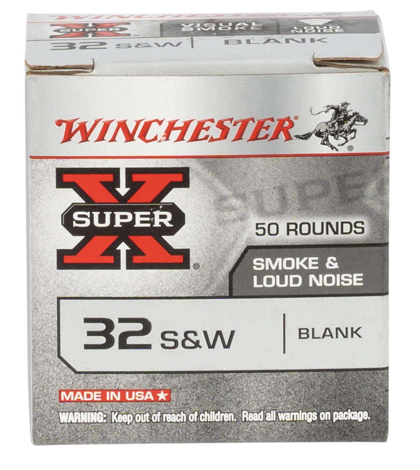 Winchester Ammo 32BL2PW SuperX Blank Rounds 32 S&W 50 Bx/ 100 Cs