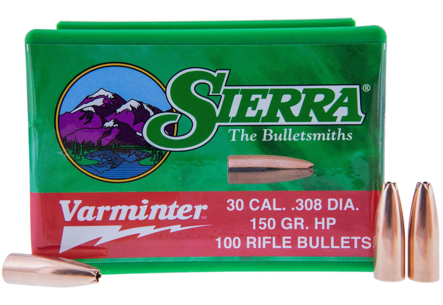 Sierra 2136 Varminter 308 Win 150 Gr Hollow Point Hp 100 Per Box