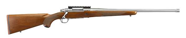 Ruger 57124 Hawkeye Hunter 7mm Rem Mag 3+1 24" American Walnut Satin Stainl-img-0