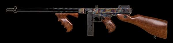Thompson T1CH 1927A-1 Deluxe 45 ACP 18" 20+1 Color Case Hardened-img-0