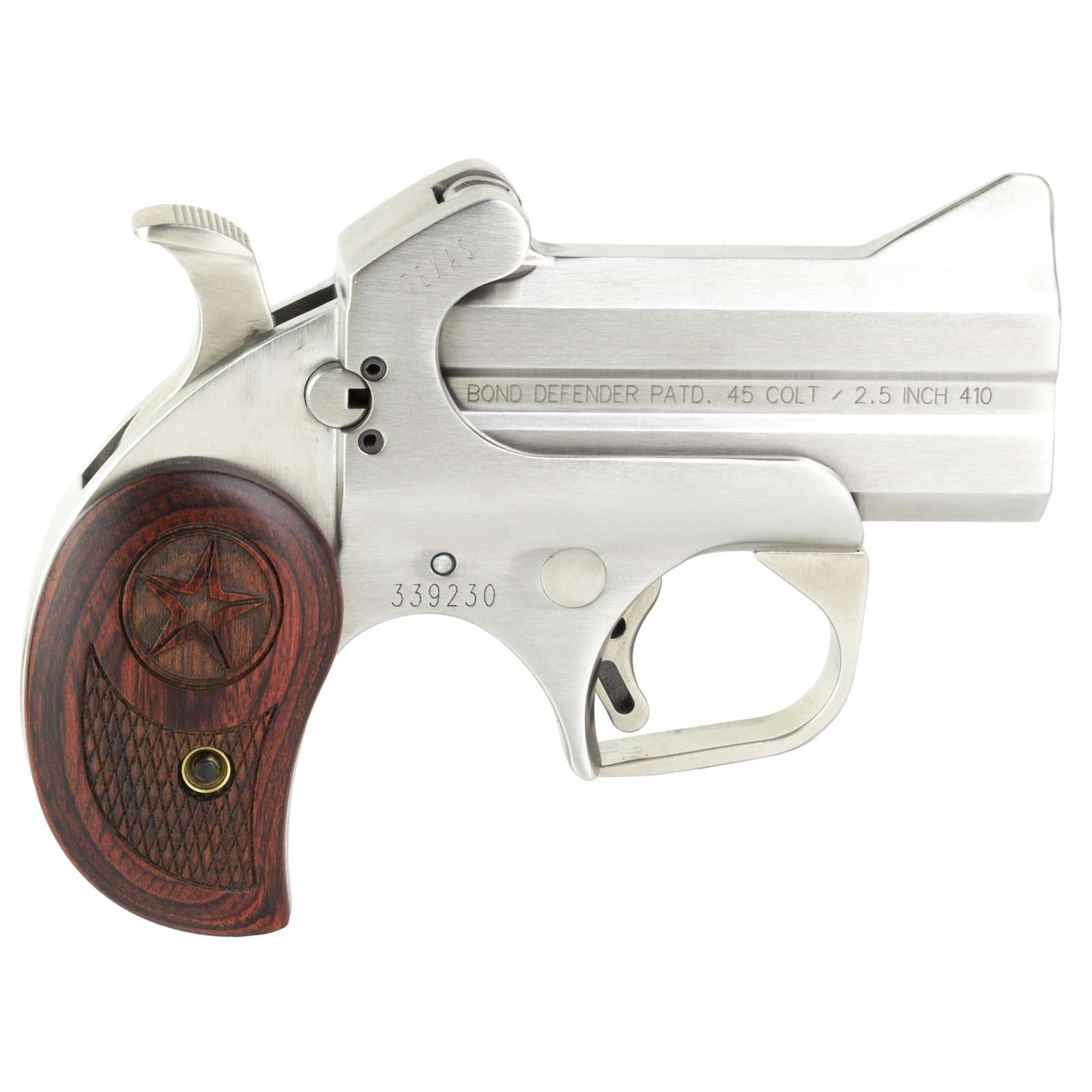 Bond Arms BATD Texas Defender 45 Colt (LC)/410 Gauge 3" 2 Round Stainless-img-1