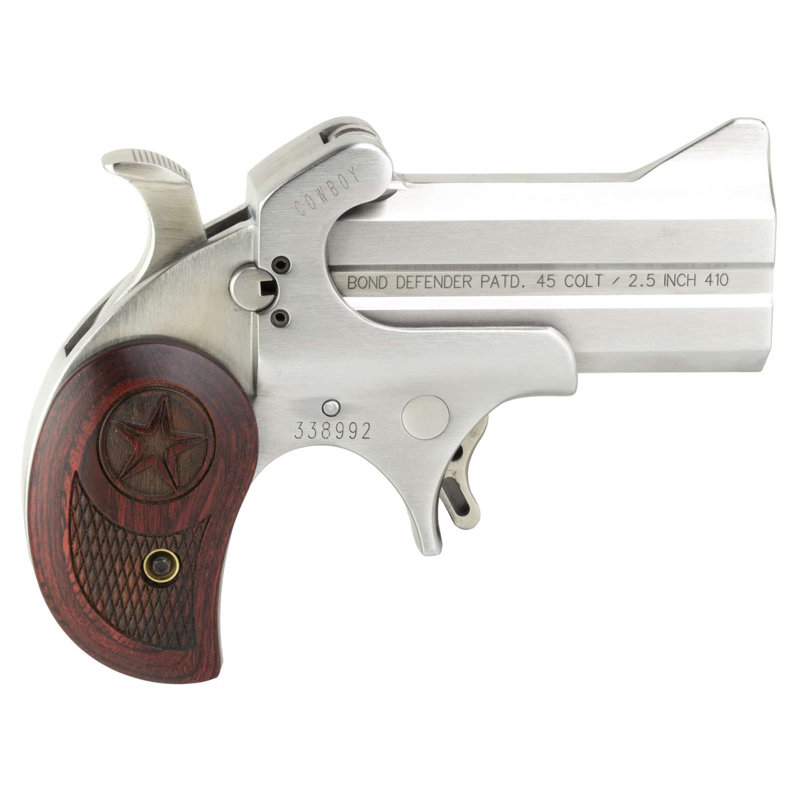 Bond Arms BACD Cowboy Defender 45 Colt (LC)/410 Gauge 3" 2 Round Stainless-img-1