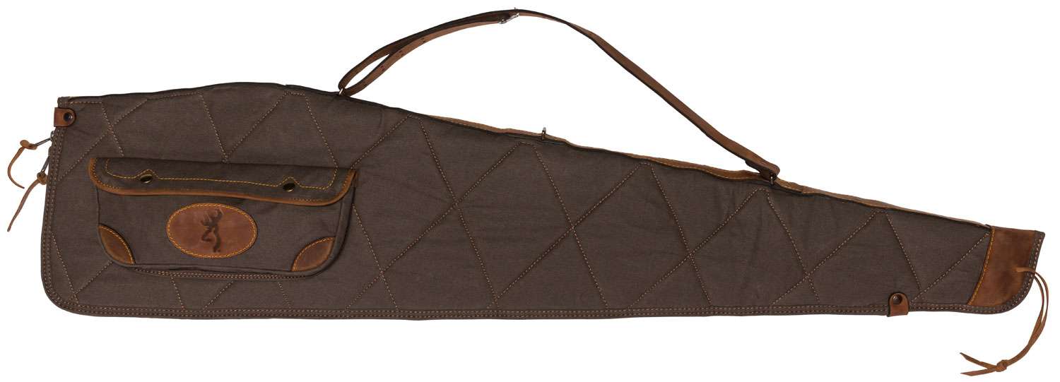Browning 1413886948 Lona Flint w/Brown Trim Canvas 48" Rifle Case