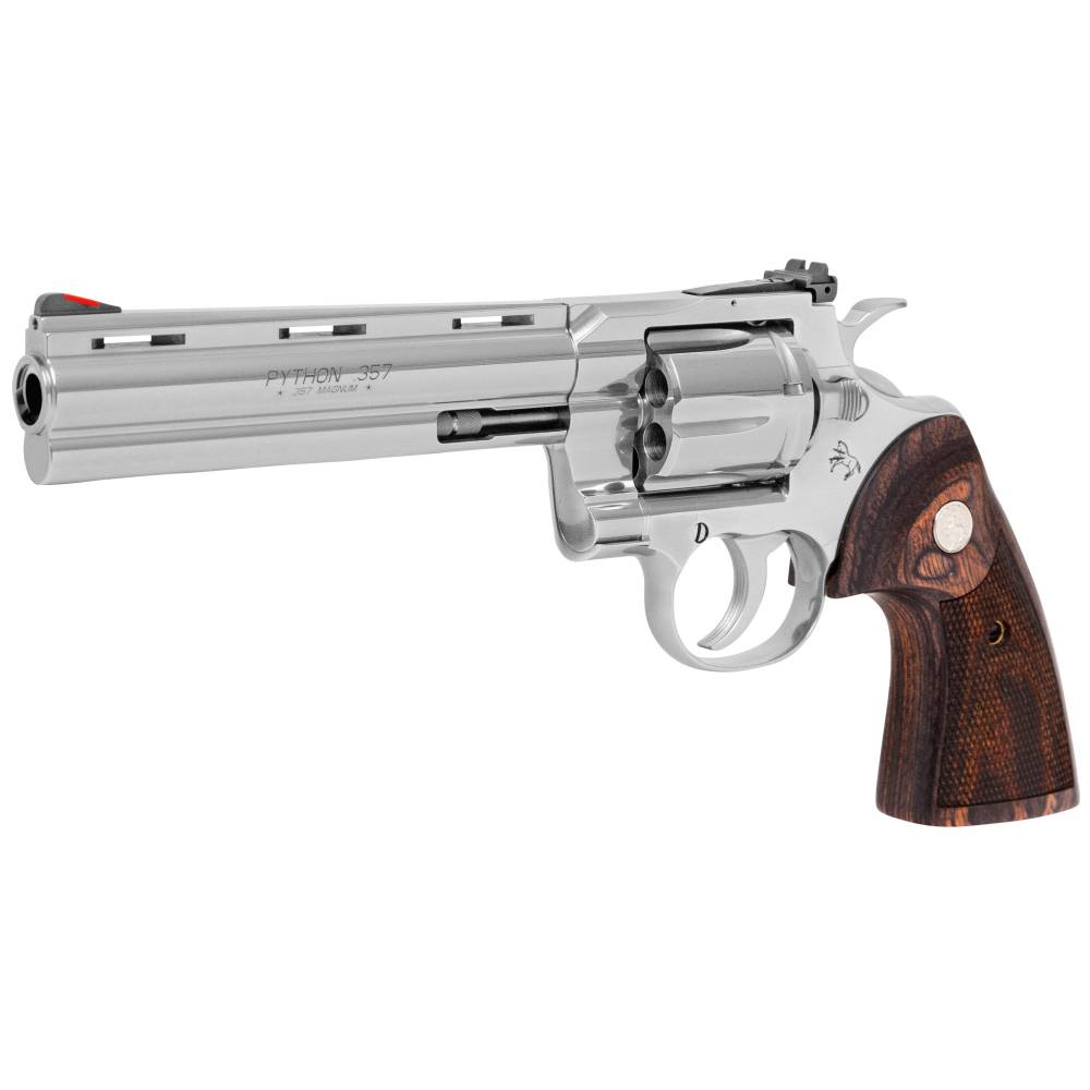 Colt Mfg Pythonsp6wts Python 357 Mag 6 Round 6 Stainless Steel Walnut Target Grip The Castle Arms