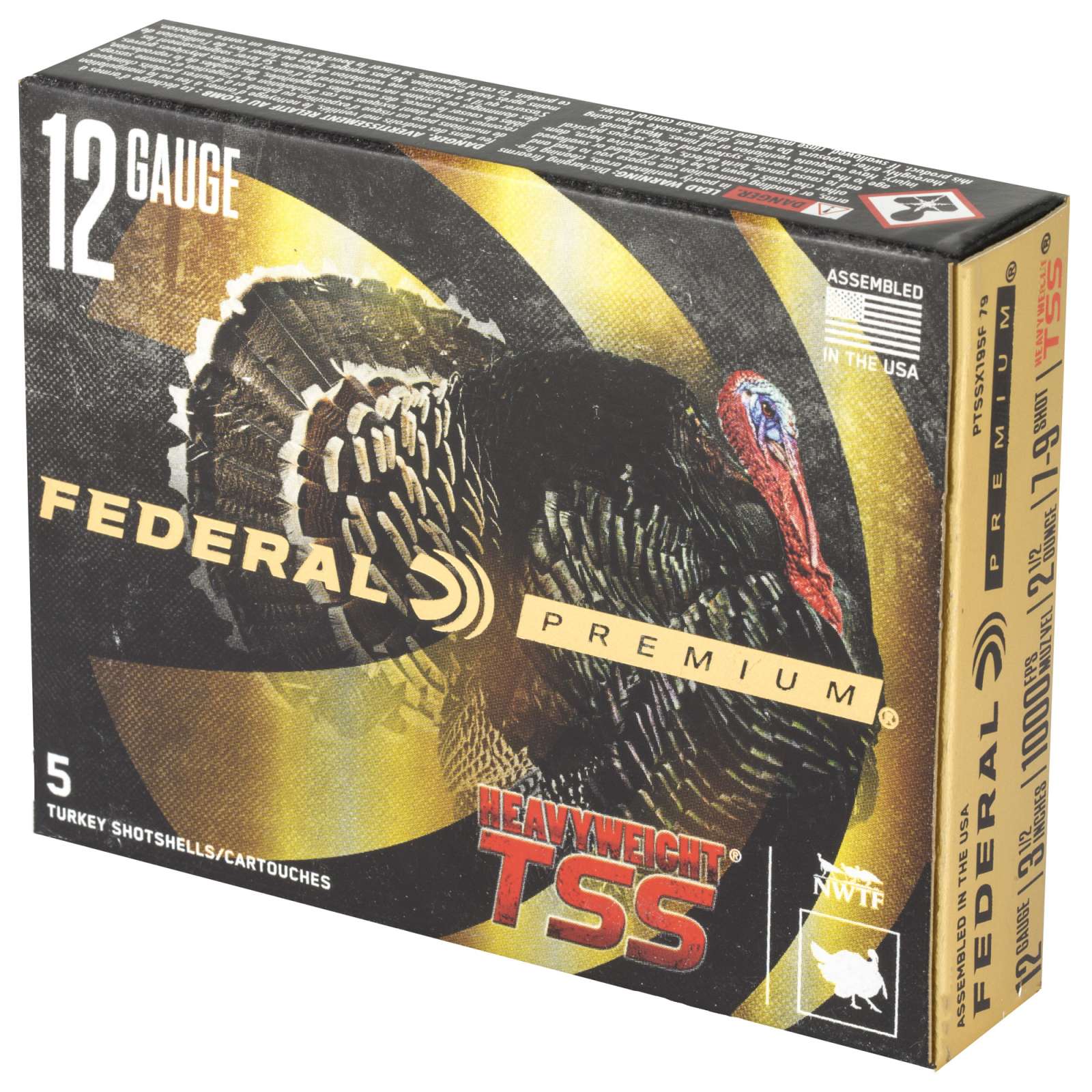Federal HEAVYWEIGHT TSS 12ga 3.5" 2 1/2 oz. #7/9 Tungsten Shot - 5 Rounds-img-1