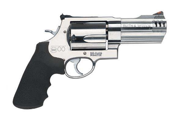 Smith & Wesson 163504  500 S&W 5 Round 4" Stainless Steel Black Polymer-img-0