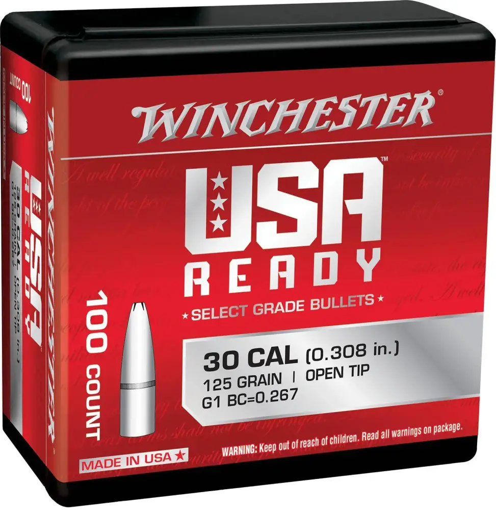Winchester Ammo WBR30125 Centerfire Rifle 308 Win 125 gr Open Tip
