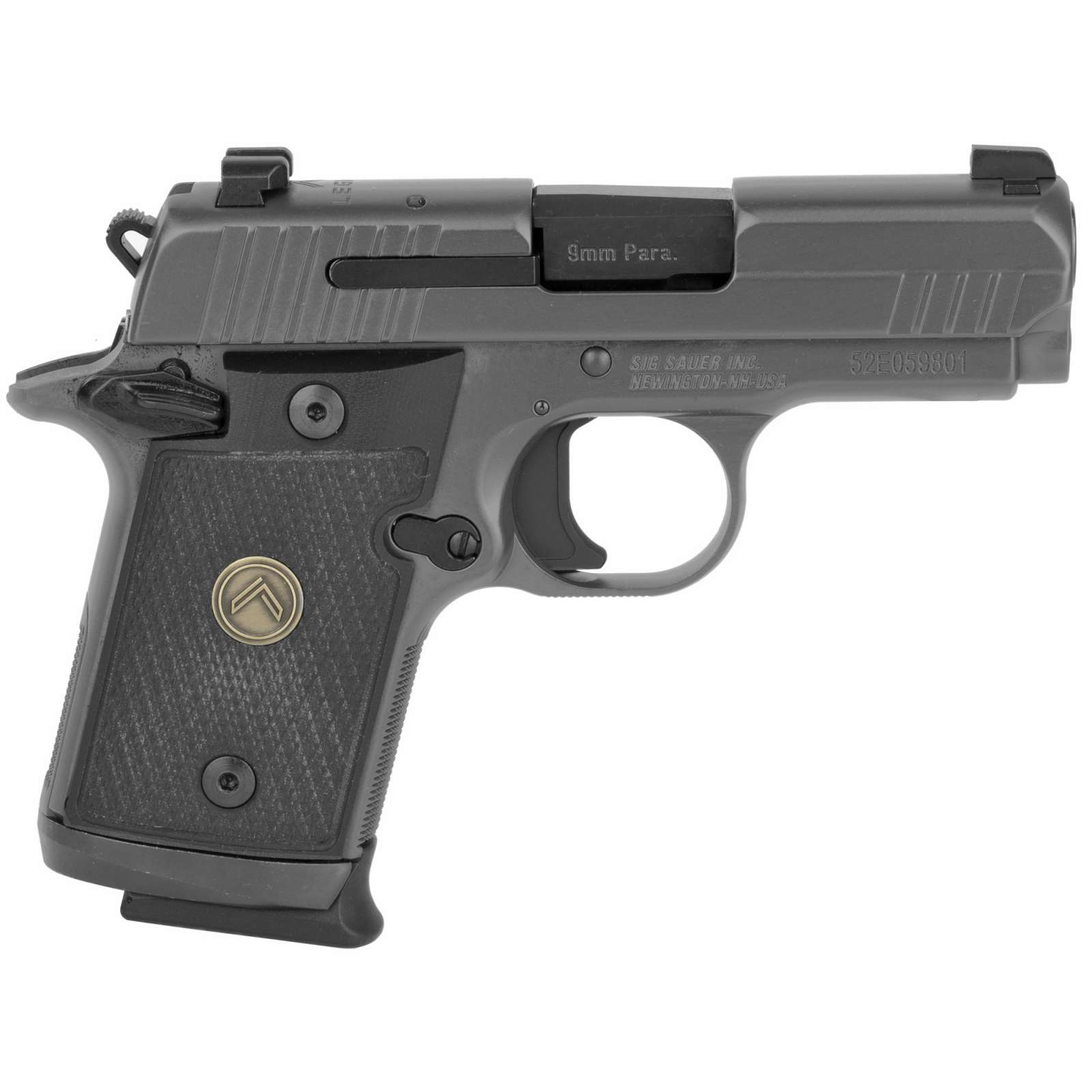 Sig Sauer 9389legion P938 Micro Compact Legion 9mm Luger 3 71 Legion Gray Cerakote Elite Black 3639