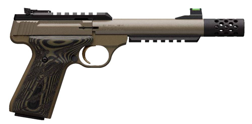 Browning 051560490 Buck Mark Plus Suppressor Ready 22 Lr 590 101 Elite Sand Cerakote Black 2506