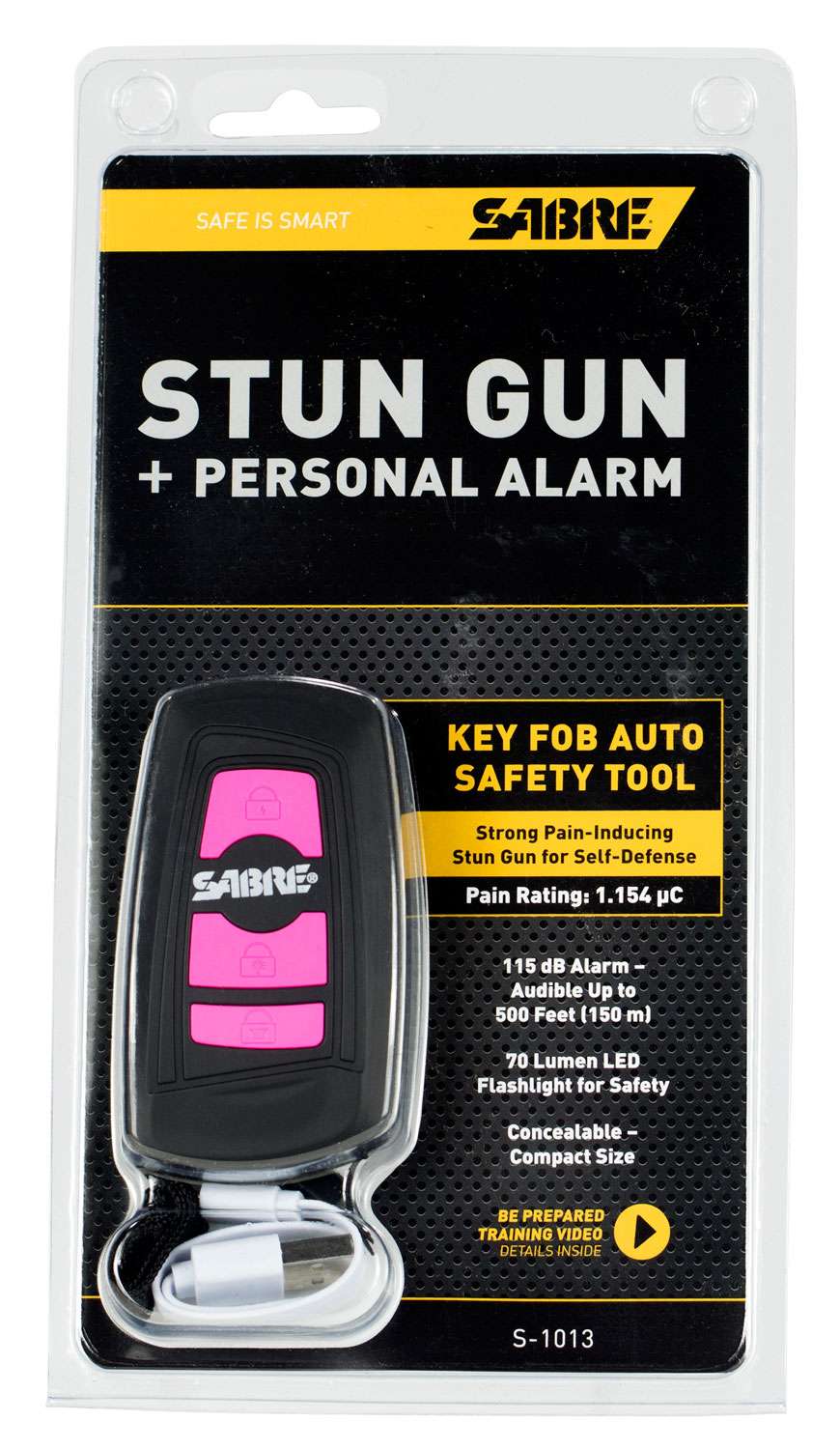 Sabre S1013PK Key Fob Stun Gun Contact Pink Polymer Wisconsin