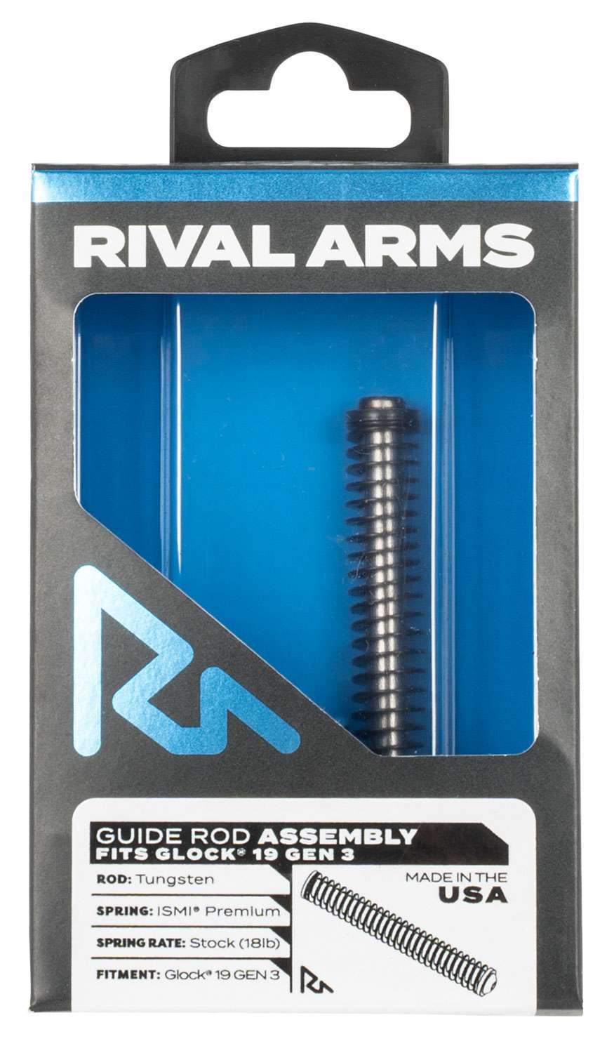 Rival Arms RA50G201T Guide Rod Assembly Compatible With Glock 19 Gen3 Tungsten X Ring Supply Rival Arms RA50G201T Guide Rod Assembly Compatible With Glock 19 Gen3 Tungsten X Ring Supply