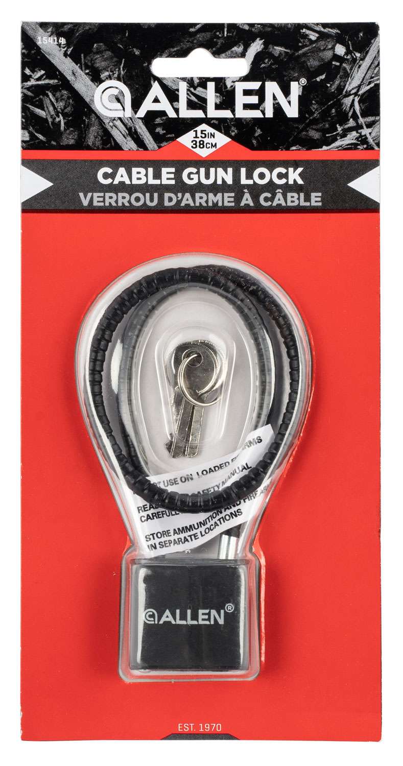 Allen 15414 Cable Gun Lock 15" Black Skogen's Gun Supply