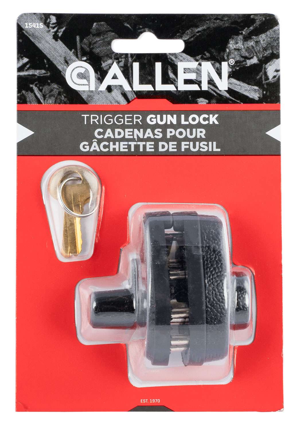 Allen 15415 Keyed Trigger Gun Lock Black Range USA