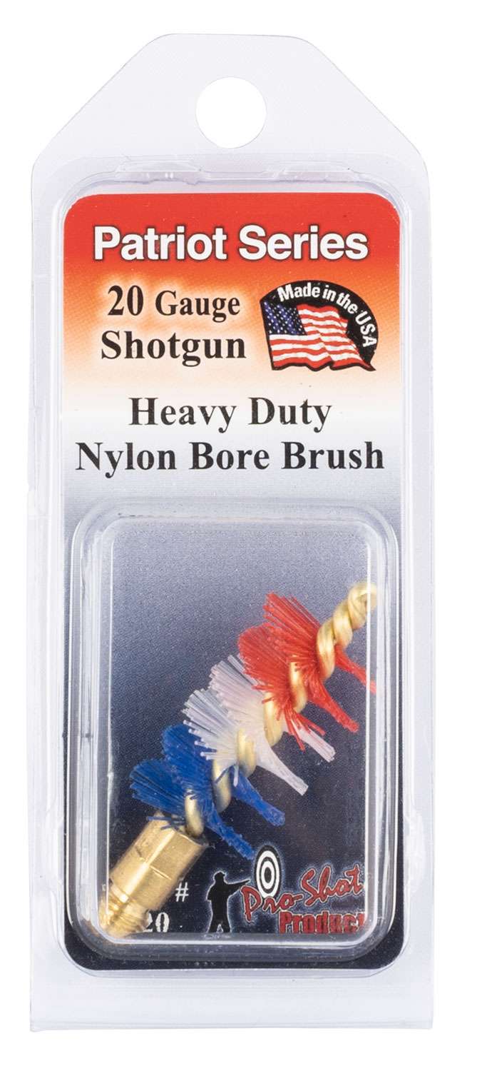 ProShot PS20 Shotgun Bore Brush Patriot 20 Gauge Brass Core Nylon