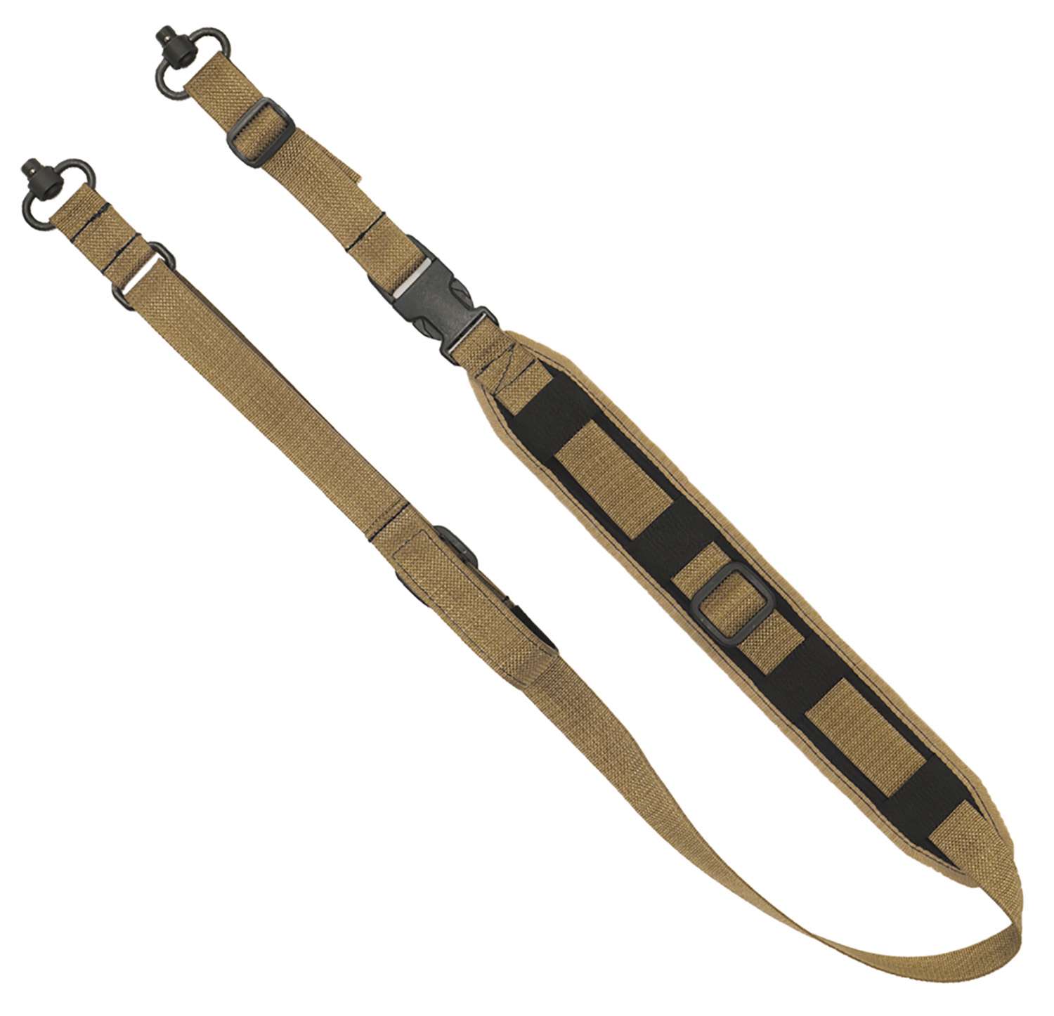 Grovtec US Inc GTSL129 QS 2-Point Sentinel Sling with Push Button Swivels  2" W Adjustable Coyote Brown for Rifle/Shotgun | Range USA