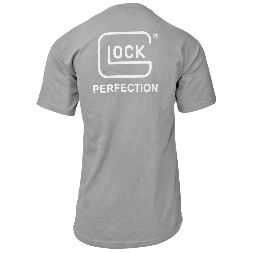 GLOCK PERFECTION LOGO SHORT SLEEVE GRAY 2X LARGE | AmChar Wholesale