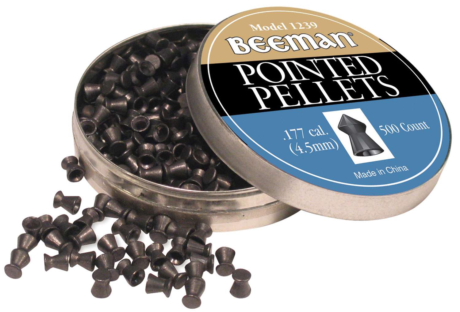 Beeman 1239 Pointed Pellets .177 Pellet Pointed 500 Per Tin THE