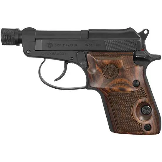 Beretta 21A Bobcat Grip Extension Base Plate – Black, .22LR – Made In USA