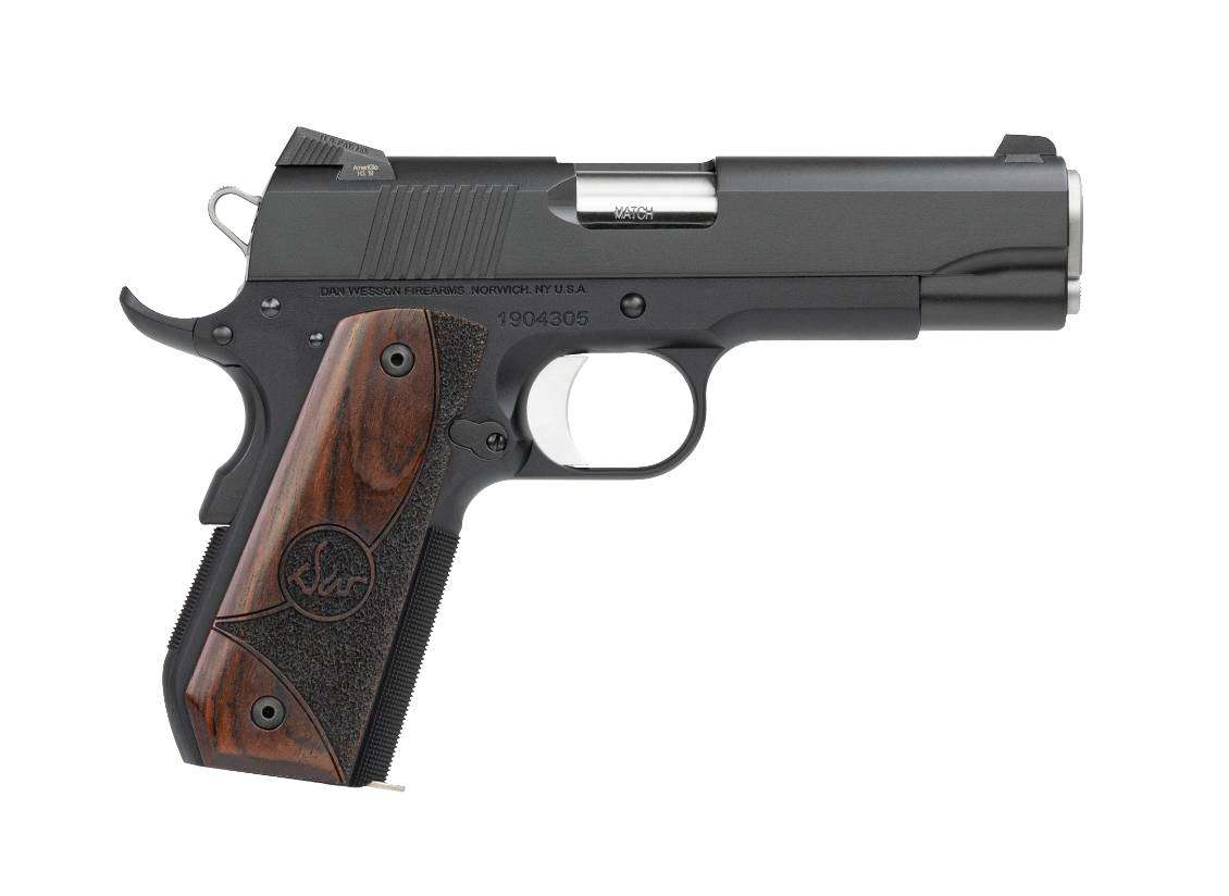 DAN WESSON GAURDIAN HGA 38 SUPER 4.25 IN BBL BLUE NIGHT SIGHT WOOD GRIP - Dan Wesson