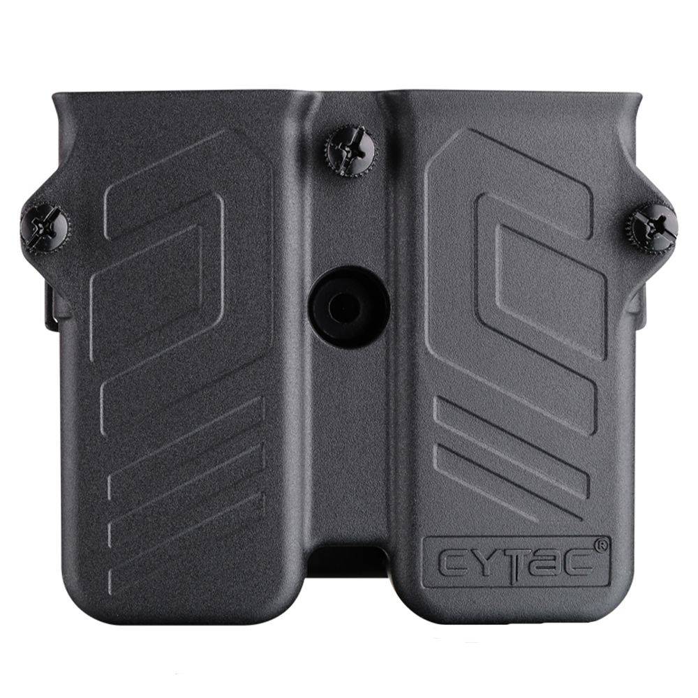 CYTAC UNIVERSAL DOUBLE MAGAZINE POUCH FITS 9MM/40S&W/45ACP MAG | Guns 2 ...
