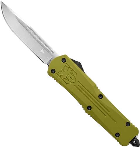 COBRATEC LARGE FS3 OTF ODGREEN FANG 3.5" D2 STEEL DRP PNT - Cobra Tec Knives Llc