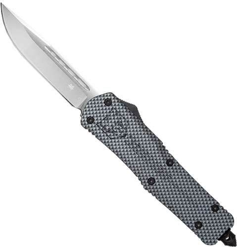 COBRATEC MEDIUM FS3 OTF CARBON FIBER 3" D2 DROP POINT - Cobra Tec Knives Llc