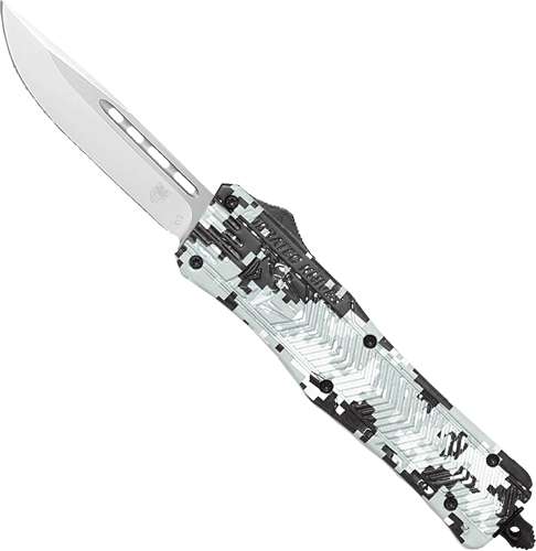 COBRATEC MEDIUM CTK1 OTF WINTER DIGI CAMO 3" DROP POINT - Cobra Tec Knives Llc