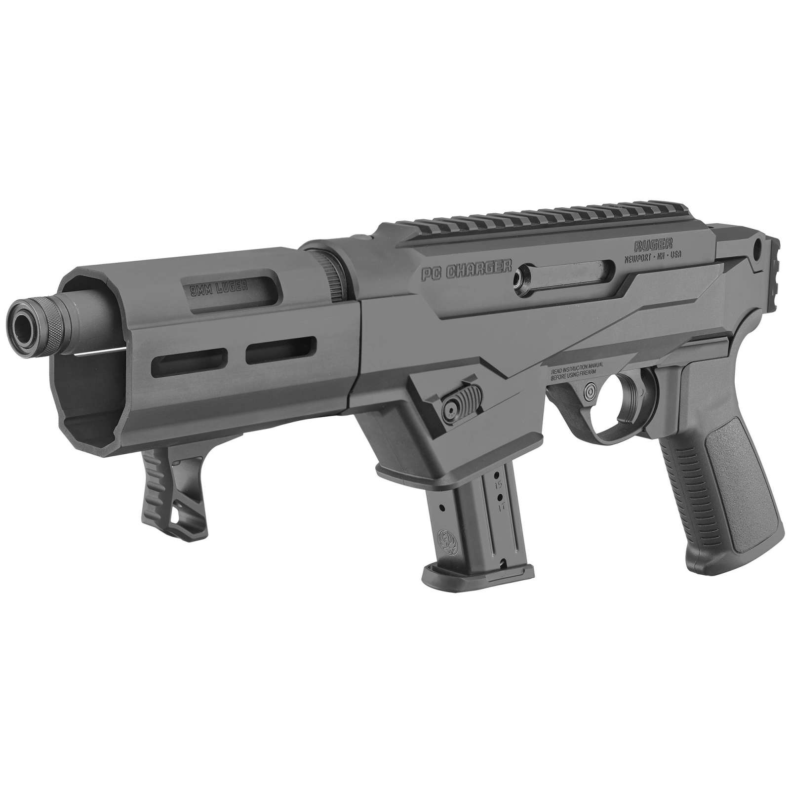 Ruger 29100 PC Charger  9mm Luger 6.50" 17+1 Black Hard Coat Anodized Black-img-2