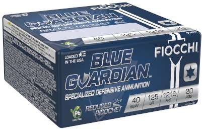 FIOCCHI BLUE GUARDIAN PISTOL AMO 40S&W 125GR RRHP 20RD ( 20 BOXES PER CASE ) - Fiocchi