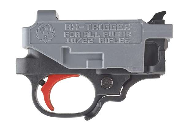 Ruger 90631 BX Trigger  Ruger 10/22, 22 Charger Red Curved 2.75 lbs