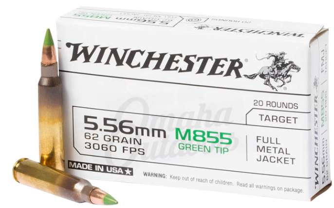 Winchester Ammo USA855K USA  5.56x45mm NATO 62 gr Full Metal Jacket Lead Co-img-0