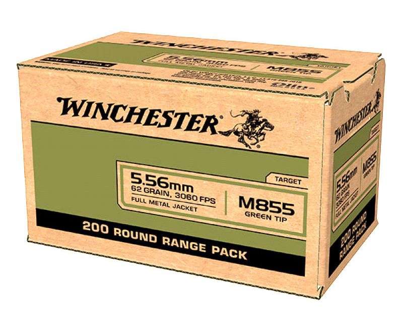 Winchester Ammo WM855200 USA  5.56x45mm NATO 62 gr Full Metal Jacket Lead C-img-0