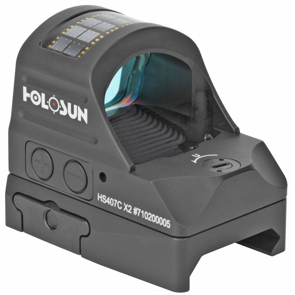 Holosun HS 407C-X2 1x 2 MOA Red Dot Black Hardcoat Anodized | Gettle's ...