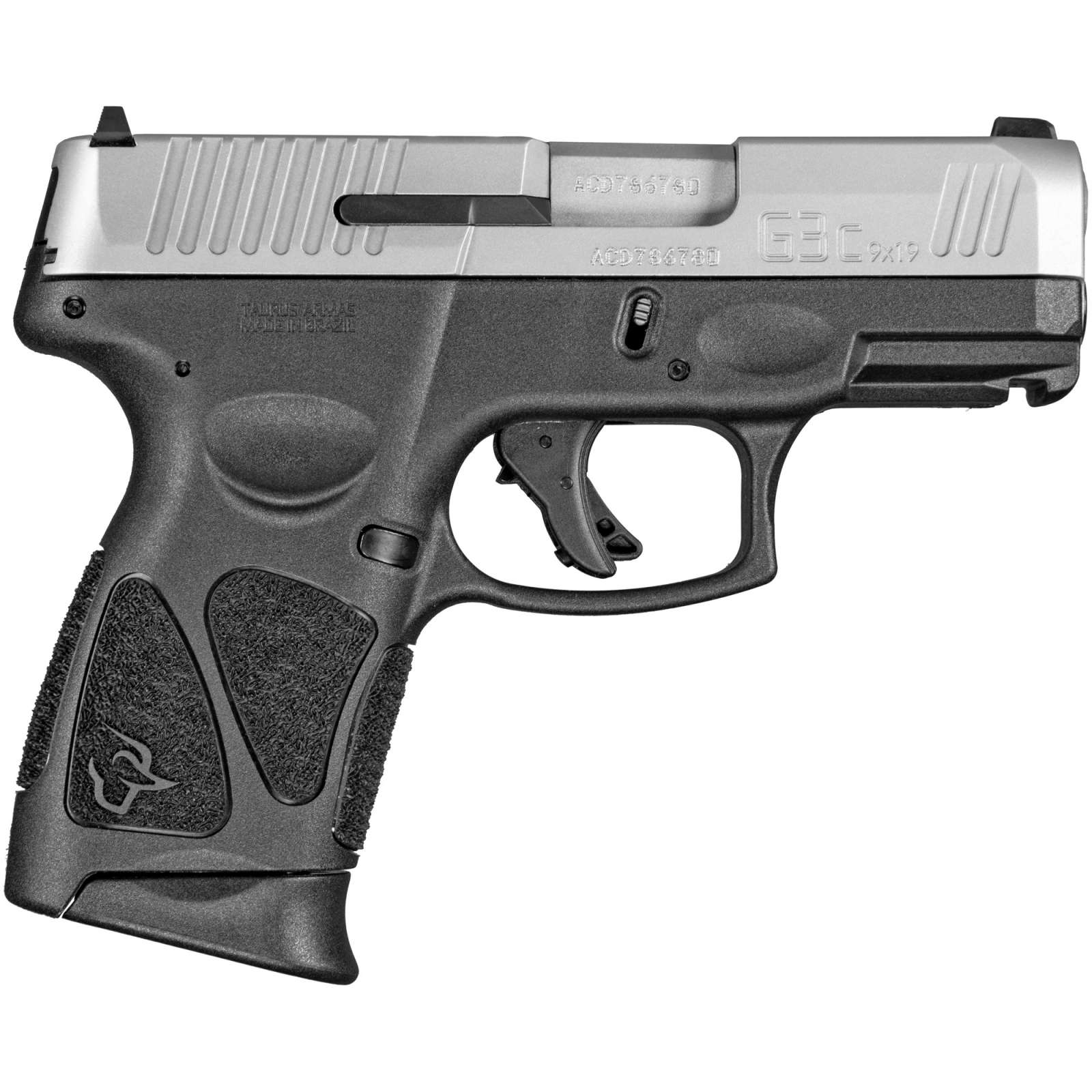 Taurus 1C3C939 G3C  9mm Luger 3.20" 12+1 Stainless Steel Slide Black Polyme-img-1