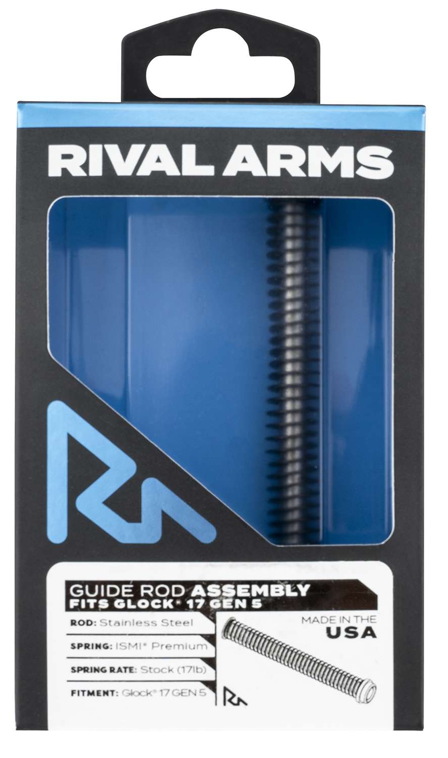 Rival Arms RA50G121S Guide Rod Assembly Glock 17 Gen5 Silver Stainless ...