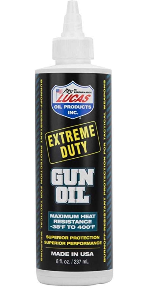 LUCAS EXTREME DUTY GUN OIL & CLP DISPLAY (4) EXTREME DUTY 11 0Z (8) EXT DUTY 1 OZ OIL - Lucas Oil