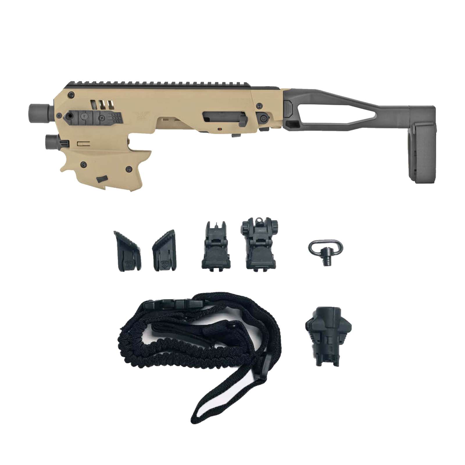 CAA MICRO CONVERSION KIT GLOCK 43/43X/48 TAN/FDE ADVANCED KIT LONG STABILZER GEN2 - Caa