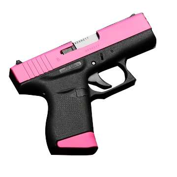 GLOCK 43 G43 HGA 9MM 3.46 IN BBL FS 5LB 2 6RD MAGS PINK CERAKOTE SLIDE - Glock