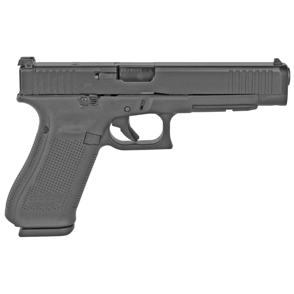 G34 GEN 5 9MM 5.32 IN BBL - BLACK - FRONT SERRATIONS MOS