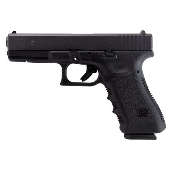 Glock UI1750203 G17 9mm 4.5 Barrel Fixed Sights Black 2 17-rd Mags