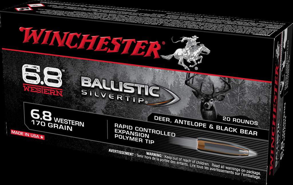 Winchester Ammo SBST68W Supreme Rifle 6.8 Western 170 gr Ballistic Silverti-img-0