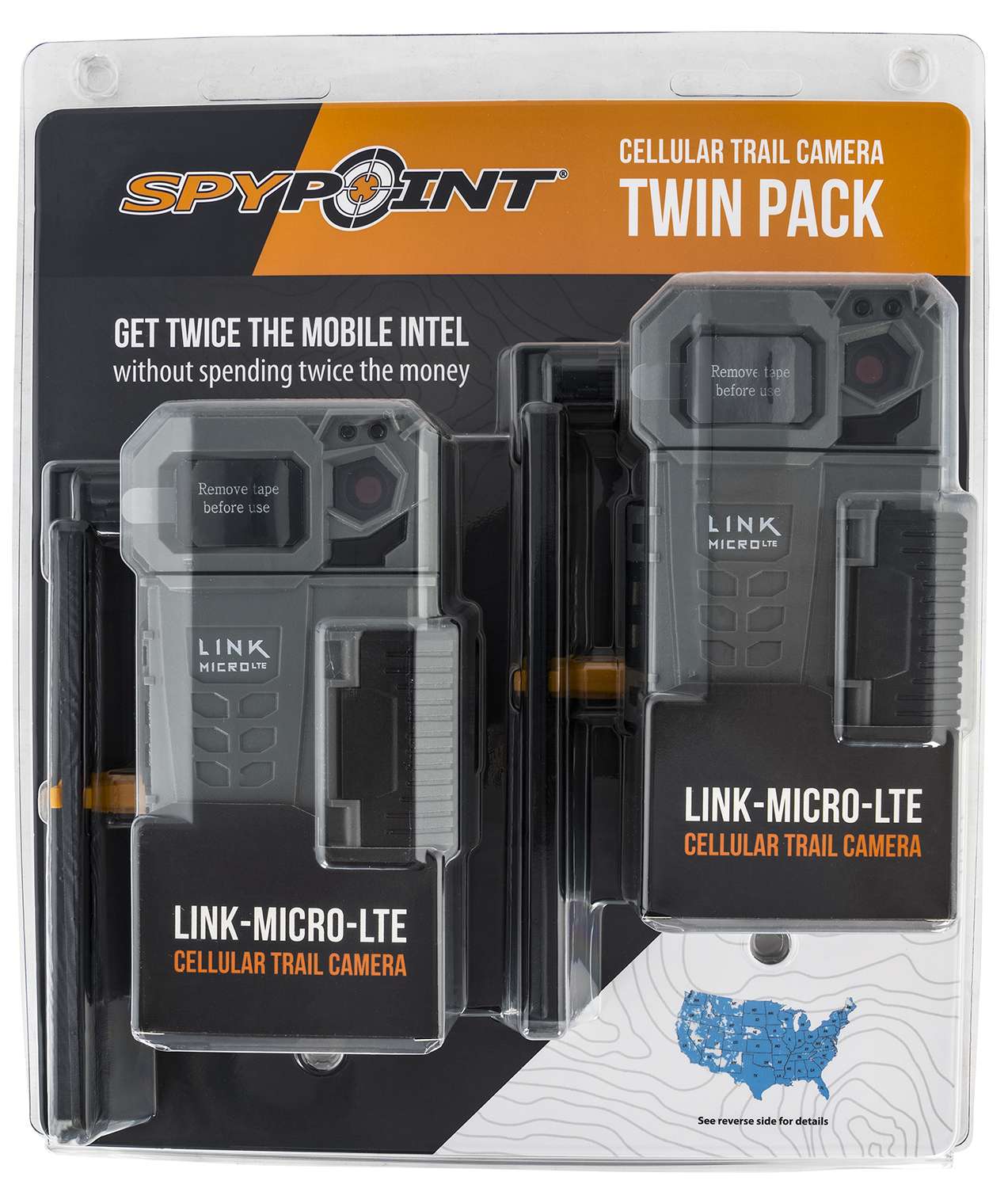 SPYPOINT LINK MICRO LTE CAMERA WW 2PK GRY Range USA