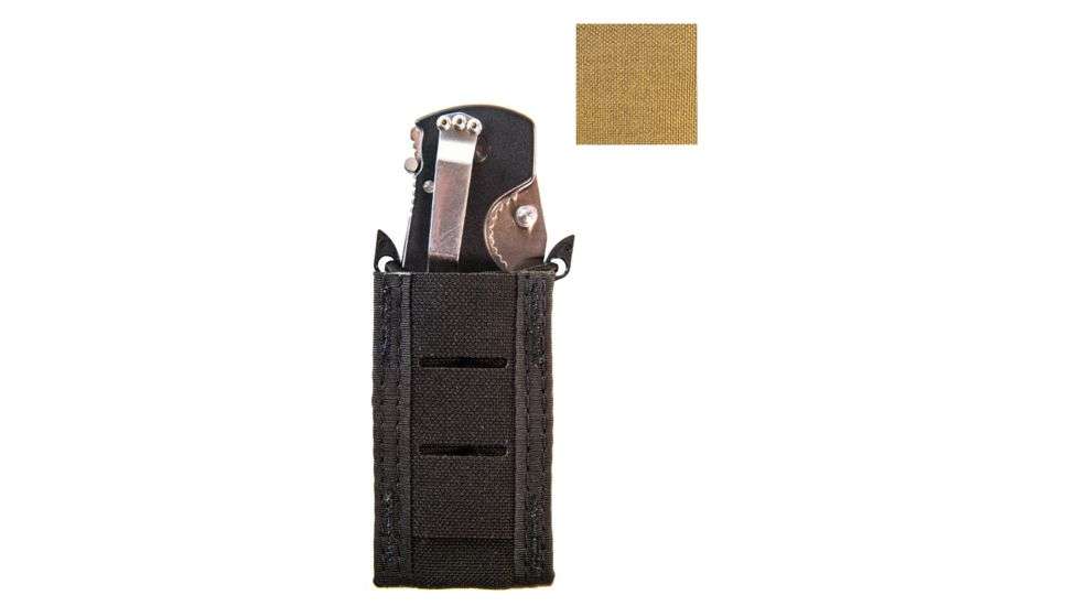 HIGH SPEED GEAR DUTY PISTOL TACO U-MOUNT HIDDEN SHOCK CORD COYOTE BROWN - High Speed Gear