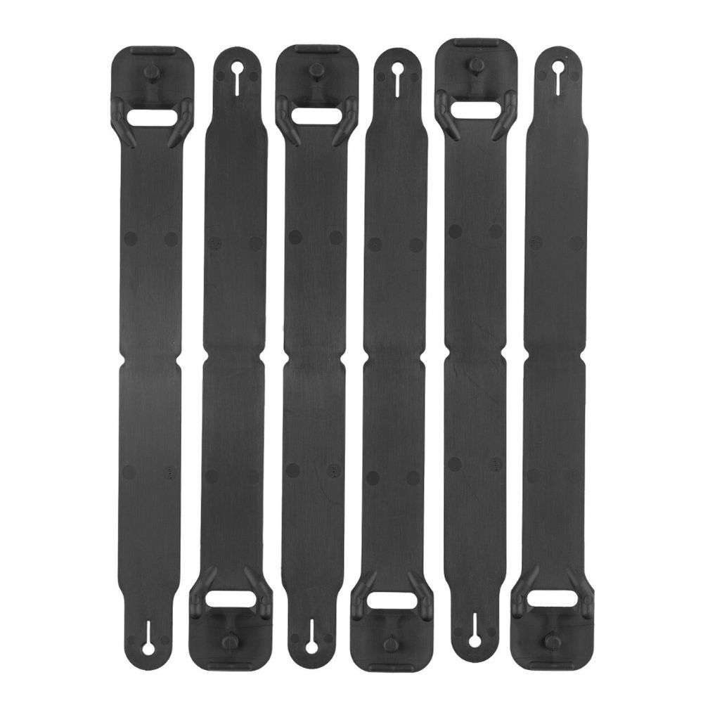 HIGH SPEED GEAR CLIP LONG PACK OF 6 BLACK - High Speed Gear